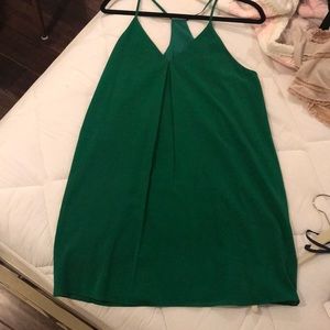 kelly green slip dress